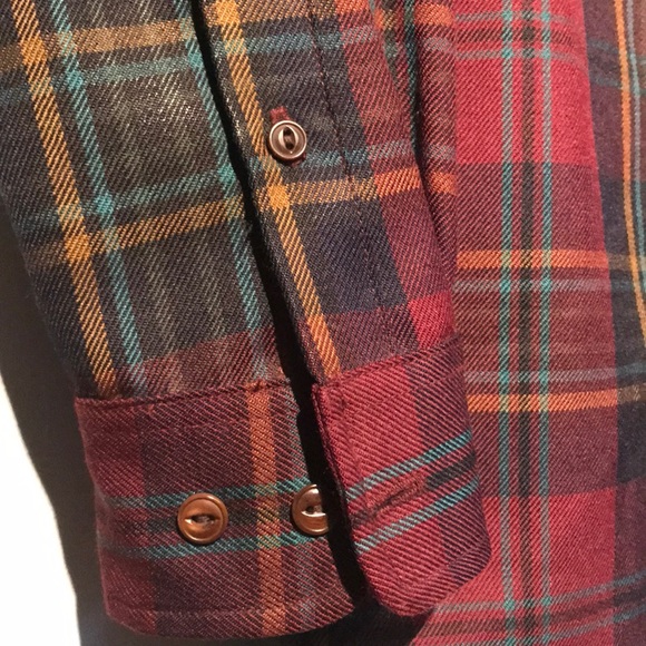 Lauren Ralph Lauren burgundy plaid jacket zip up - Picture 8 of 8